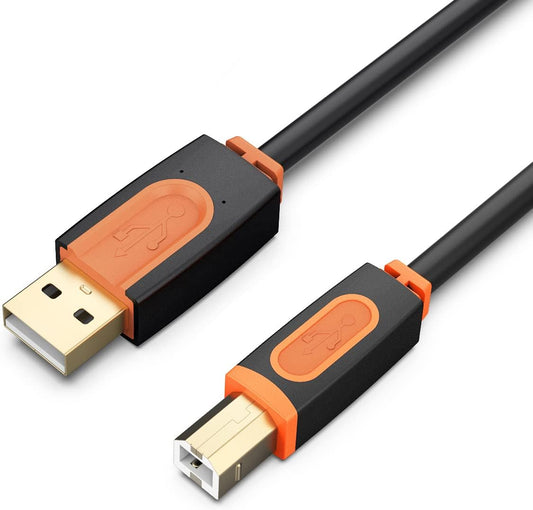 10 2.0 SNANSHI Printer Cable ft, USB Printer Cable USB Type A Male to Type B Male Scanner Printer Cord Compatible