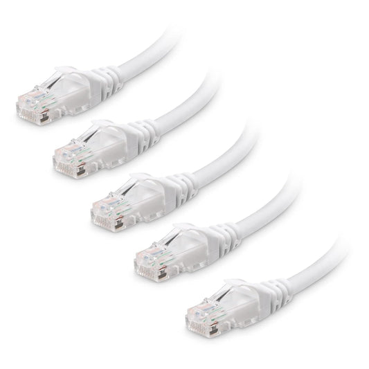 10Gbps 5-Pack 6 10ft, 6 Cat6 Cable Matters Snagless Cat Ethernet Cable - Cat Cable, Cord, Ethernet Cord, White