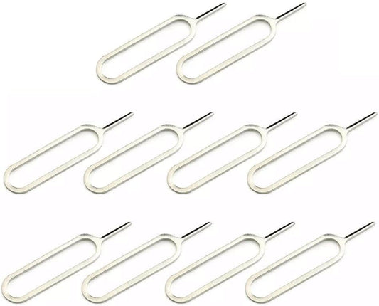 10 Pack iPhone SIM Card Tray Openers - Durable Stainless Steel Tools
