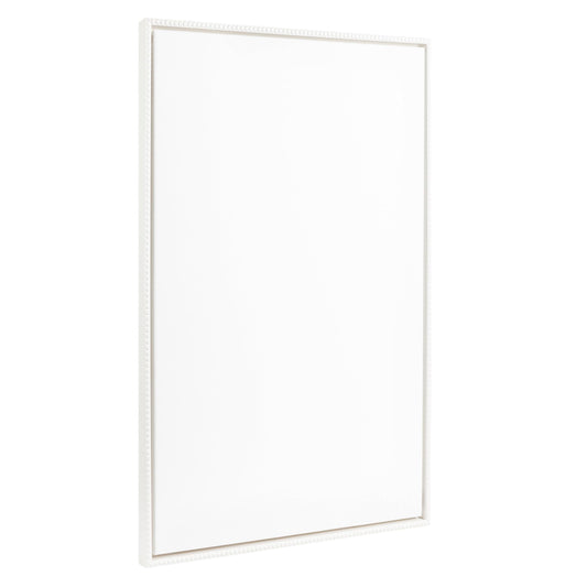 Kate and Laurel Sylvie Blank Framed Canvas Wall Art; 31.5x41.5 White Beaded; Modern Empty Canvas for Paint-Your-Own Art; Ready to Paint Premium Canvas Already Framed
