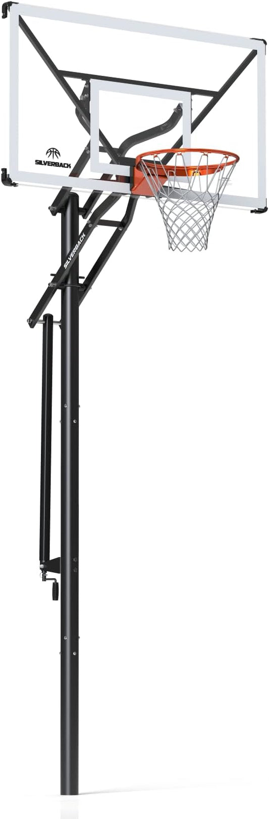Silverback NXT 54" and NXT 60" In-Ground Basketball Hoops with Adjustable-Height Basketball Goal Backboard and QuickPlay Design