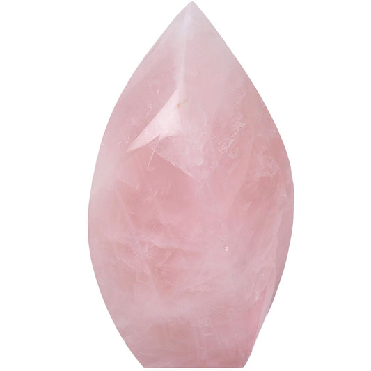 JIC Gem Rose Quartz Large Crystals Natural Healing Crystal Point Obelisk Tower Spiral 4 Sides Energy Gemstone Decoration Gifts 1.1-1.7 Lbs
