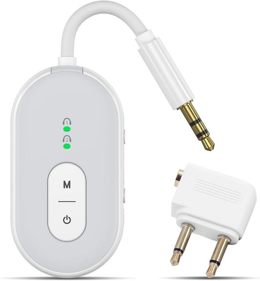 Ankilo 5.3 2-in-1 3.5mm 18+ Bluetooth Transmitter Receiver for Car, Wireless Audio Adapter with AUX, Low Latency