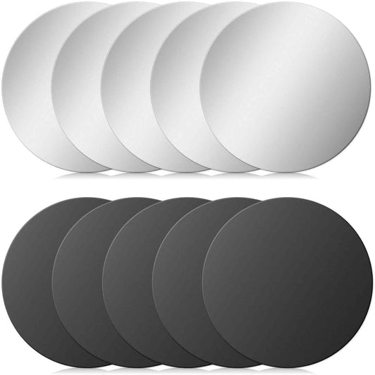 Bewudy 10 Set, Pcs Adhesive Thin Metal Plates (Compatible with Magnetic Mounts), Replacement for Phone Case, Car