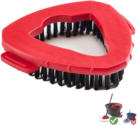 ANREKEYH Scrub Brush - Compatible Replacement for O Cedar Spin Mop | Triangle Floor Scrubber Head for Kitchen & Bathroom