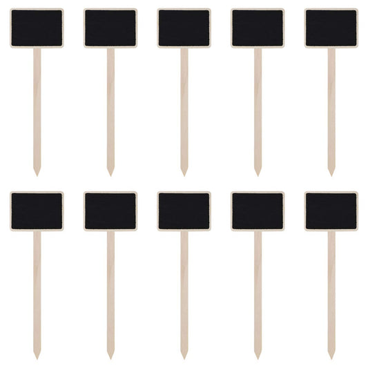 10Pcs Mini Wood Chalkboard Stakes Nursery Garden Plant Tags Nursery Garden Plant Markers Tag Gardening Plant Labels Signs for Flowers Vegetables