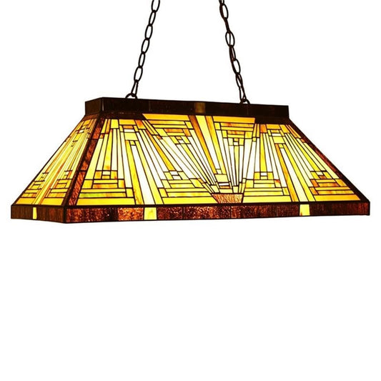 Chloe Lighting Innes Mission 3-Light Island Pendant 28in Wide Blackish Bronze