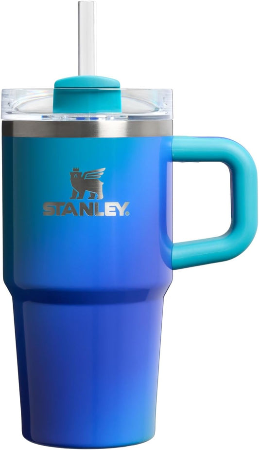 STANLEY Quencher H2.0 Tumbler - 20 oz Insulated Stainless Steel Cup with Handle & Straw | BPA-Free | Sea Glass Aura