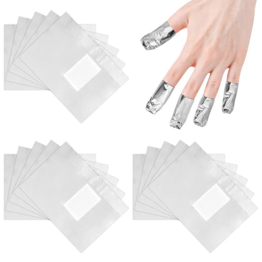 1000Pcs Nail Removal Foil Wraps Soak Off Foils for Nails Foil Nail Wraps Nail Polish Remover Foils Wipes Pads for Nails with Pre-attached Lint-Free Cotton Pads (1000Pcs)