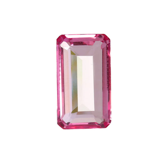 REAL-GEMS - 14. Carat Pink Kunzite Emerald Cut Loose Gemstone for Thanks Giving