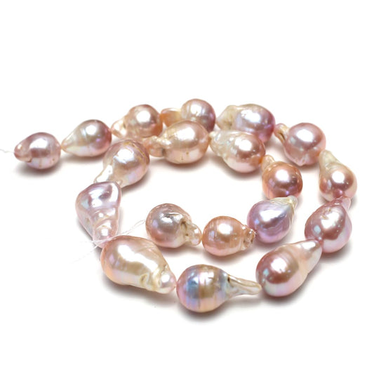 QSLLER Baroque Pearl Beads Irregular Natural Freshwater Cultured Pearl Beads for Jewelry Making Neckalce Craft DIY