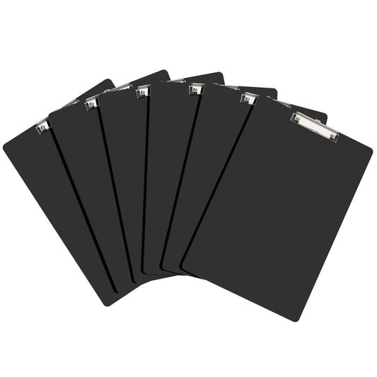 Macroclo Extra Large 11x17 Clipboards, Plastic Black Drawing Boards, Horizontal Clip Board, Vertical Layout. Suitable for Watercolor, Sketching, Painting. Art & Drafting Supply(Pack of 6)