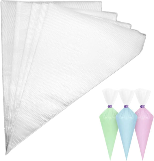 Skiennix Piping Bags - 100pcs 12 Inch Anti-Burst Disposable Cake Decorating Bags | Non-Slip for Cakes & Cookies