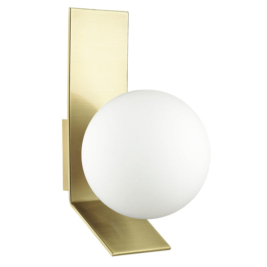 Dainolite Valemont Wall Light, 1-Light 40W, Aged Brass, Model VMT-81W-AGB