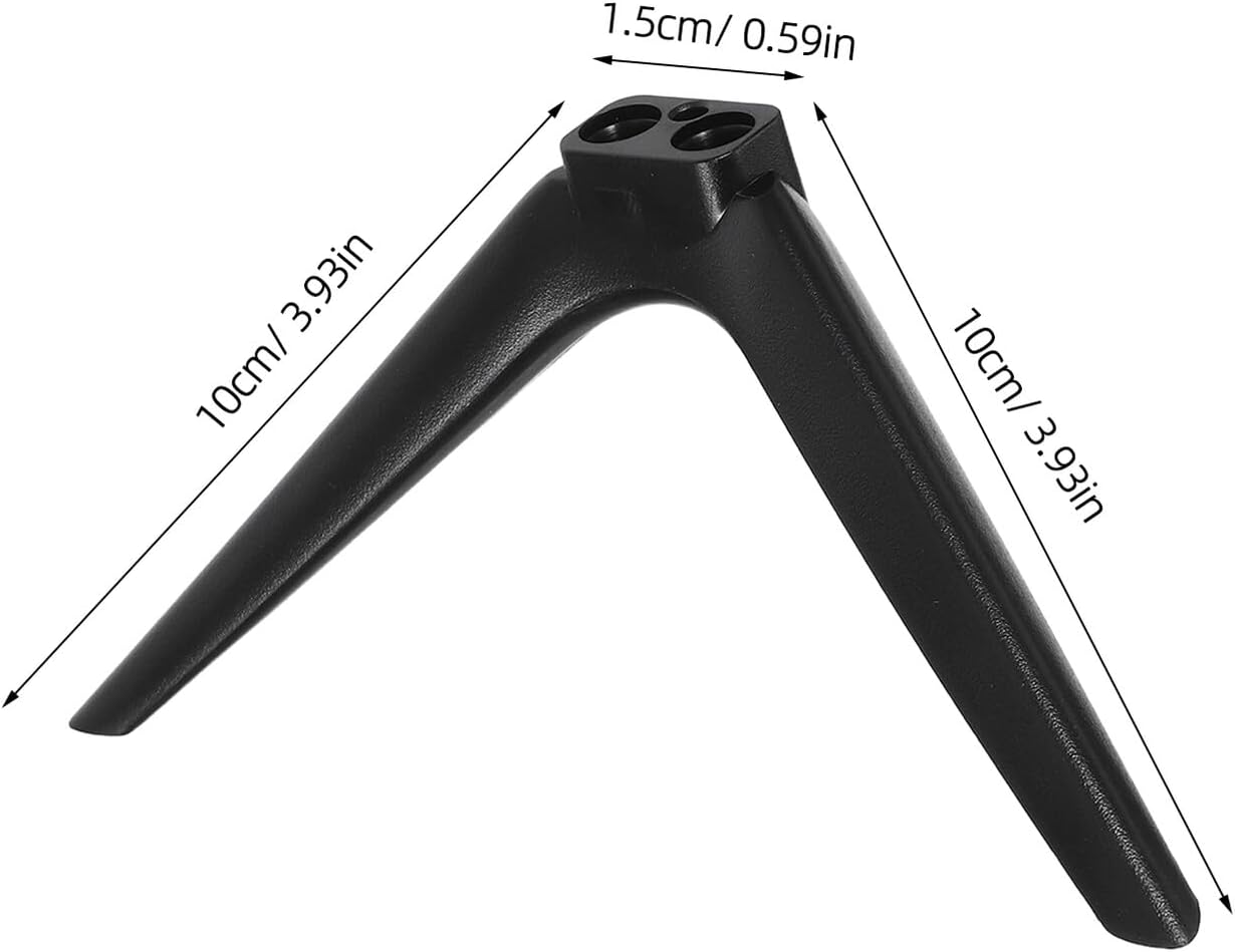 DOITOOL 15mm Heavy Duty No-Drill Television Stand Bracket with Dual-Hole Plastic Feet, Portable Monitor and Tv Support