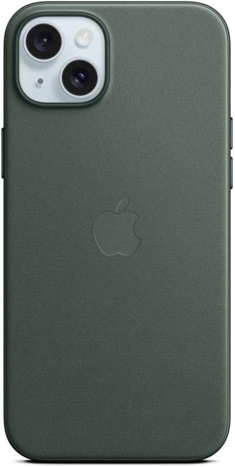 Apple 15 MT4F3ZM/A iPhone Plus FineWoven Case with MagSafe - Evergreen