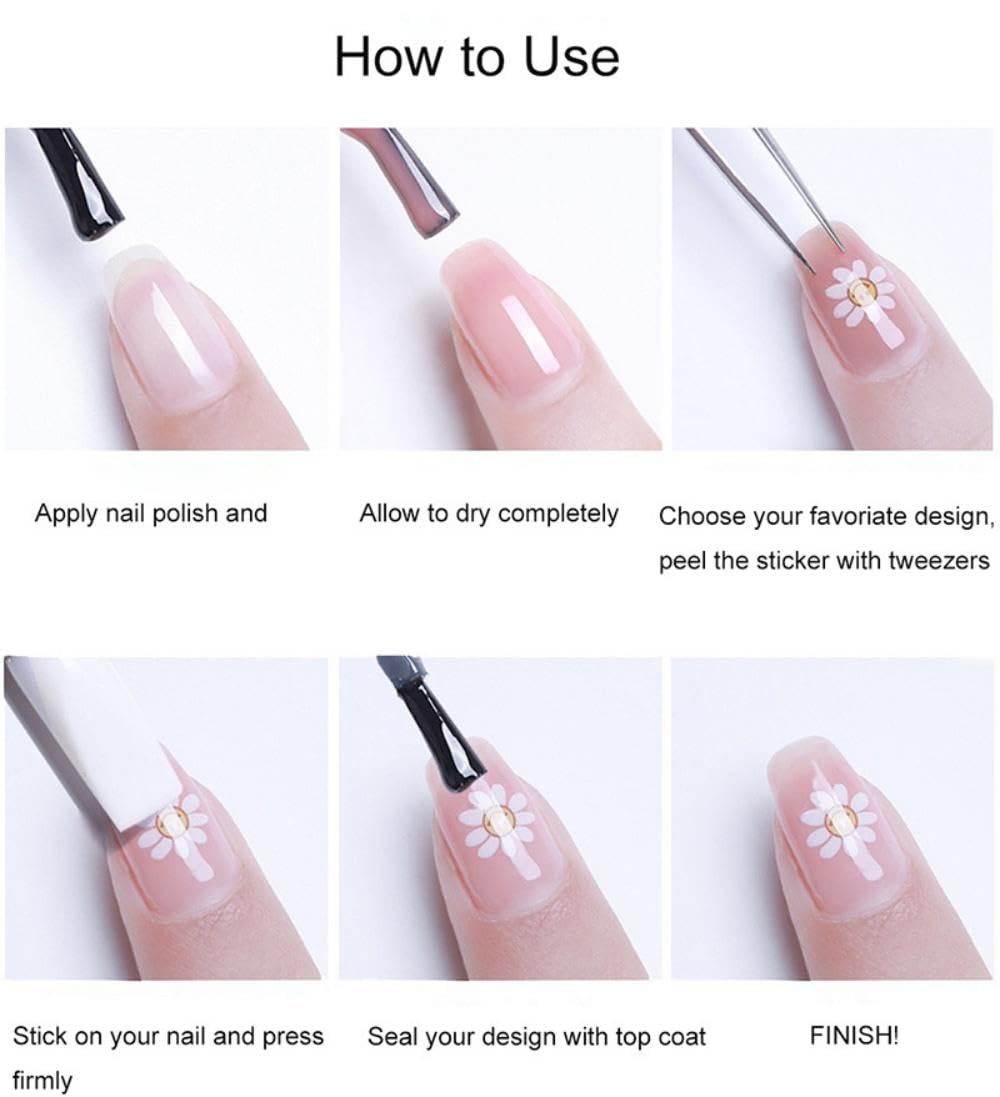 Cake Nail Art Stickers Cute Nail Sticker with Charms Jerry Design Cherry Bow Nail Decals 5D Embossed Self Adhesive Nails Art Decals for Women Girls Manicure Decorate