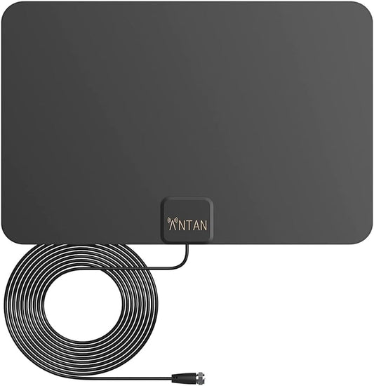ANTAN 35 45 8K 4K 1080P 16.5ft Indoor Window HDTV Antenna Miles Range Support UHF VHF view HDTV Channels with Longer