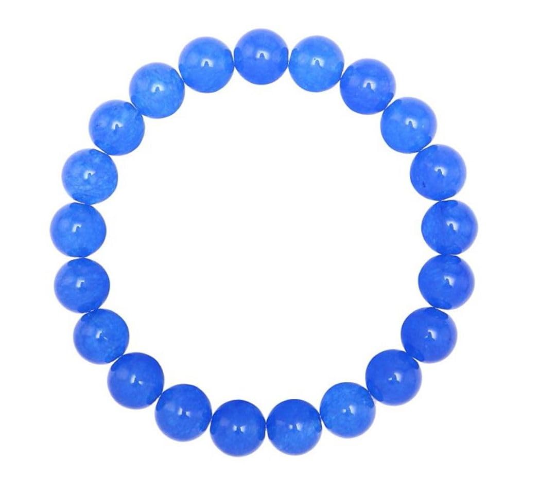 Adabele 1pc Real Natural Blue Lapis Lazuli Gemstone Beaded Bracelet 8 inch Stretch Chakra Healing Crystal Stone Jewelry Women Mom Gift GB8-C20