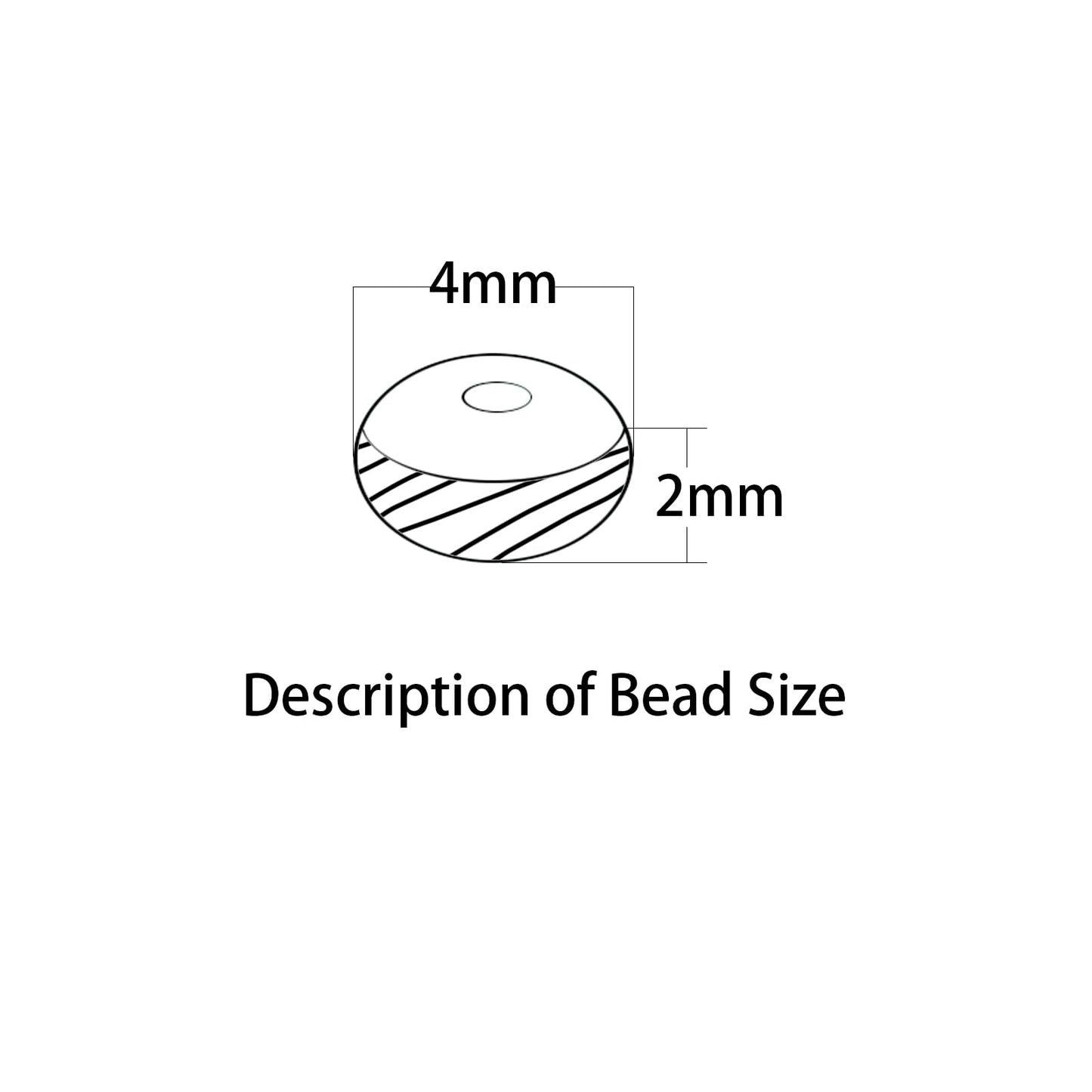 2x4MM 150PCS Colorful Quartz Stone Tube Rondelle Abacus Disk Spacer Loose Beads for Jewelry Making