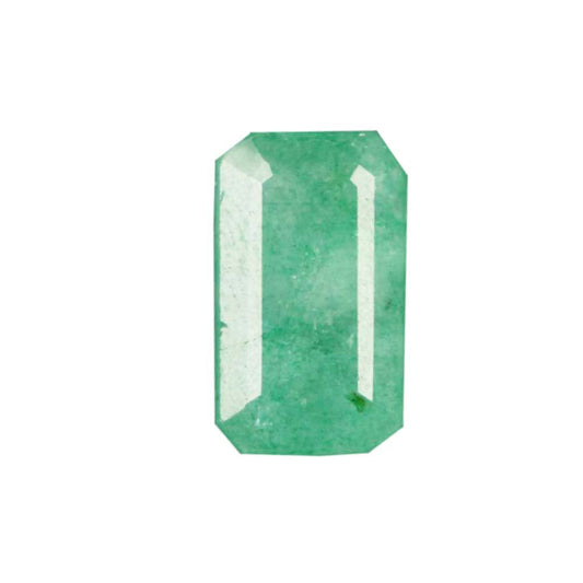 GEMHUB 7.20 Ct Certified Natural Beautiful Green Emerald - Ring Size Emerald Shape Green Emerald Gemstone B-7722