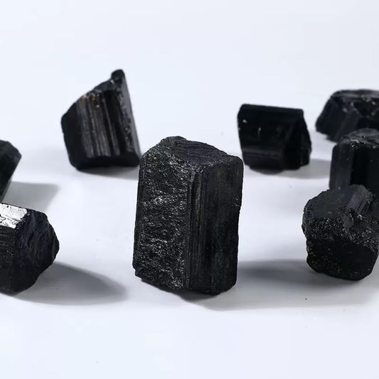 1LB Natural Black Tourmaline Raw Healing Crystals, Energy Stones for Meditation, Reiki, Chakra Balancing, Home Décor and Spiritual Gifts (20-40mm)