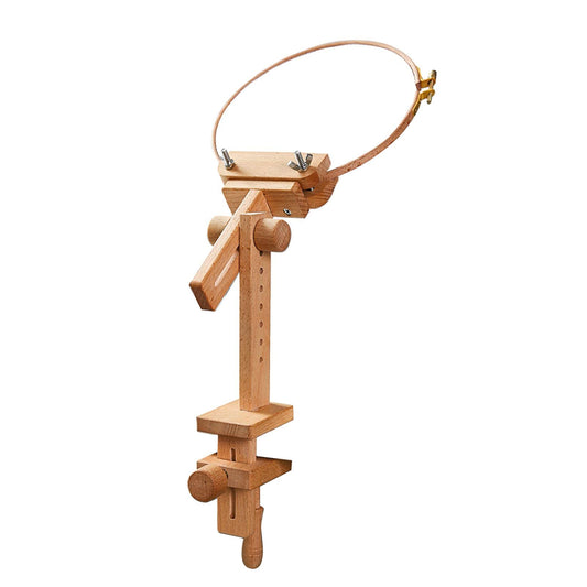 Embroidery Stand Table Clamp, 360 Rotable Desktop CROS-s Stitch Seat Frame, Adjustable Embroidery Holder Lap & Tabletop Frame with Clamp for Quilting Needlework (Color:Type: B)