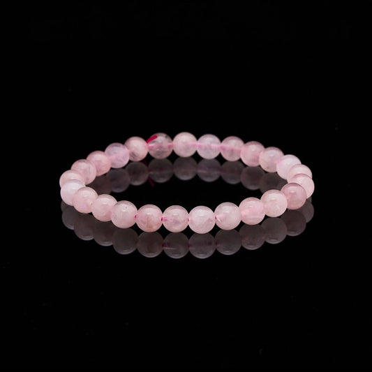Buddha & Karma Rose Quartz Bracelet – Love & Harmony Feng Shui Healing Crystal for Men & Women