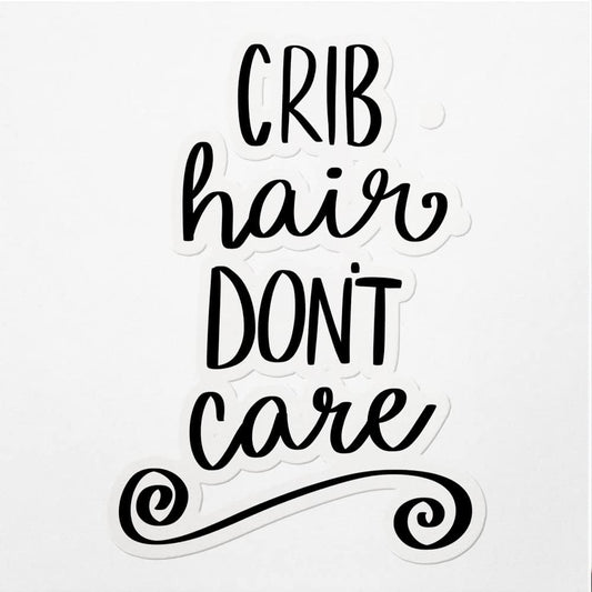 ANDVER3g8565bBL Decal Stickers of Crib Hair Dont Care Premium Indoor (No Waterproof) Vinyl Decal Stickers for Laptop