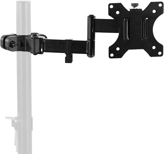 Amer 75mm 100mm 17 32 inch PM111 Universal Full Motion Pole Mount Monitor Arm with Removable and VESA Plate, Fits