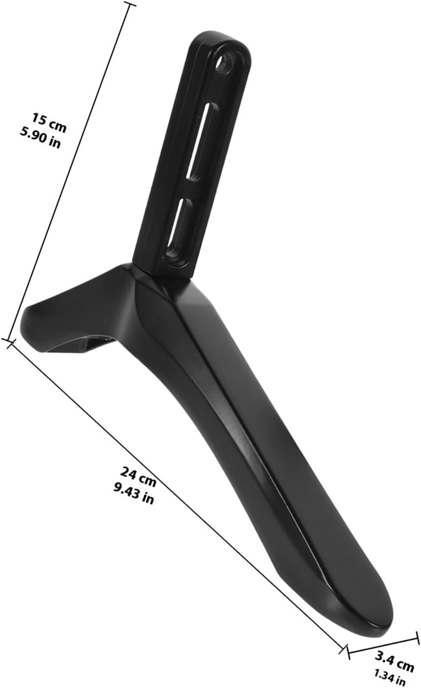 SHINYPASING Tv Table Support Base Stand with Screws Black Non-Drill Desktop Holder Bracket for Flat Screen Tvs Suitable