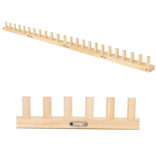 Craftspire 48" Large Chunky Knitting Loom Kit for Beginners - Adjustable Wood Frame for No-Needle DIY Blankets, Scarves & Throws | Relaxing Craft Gift for Stress Relief & Home Decor