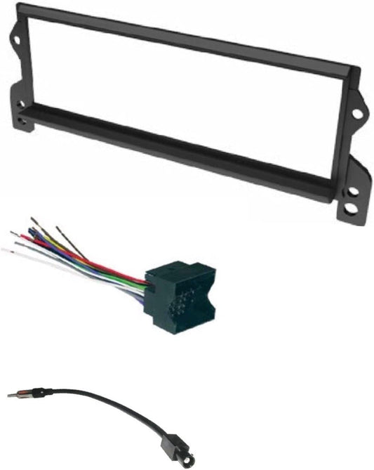 ASC Audio ASC Car Stereo Install Dash Kit, Wire Harness, and Antenna Adapter for Installing a Single Din Radio