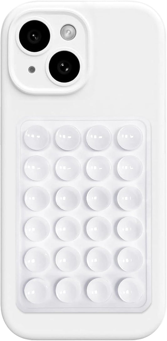 AZXYI Silicone Suction Phone Case Mount, Silicon Adhesive Suction Cup Phone Mount, Non Slip Sticky Phone Grip