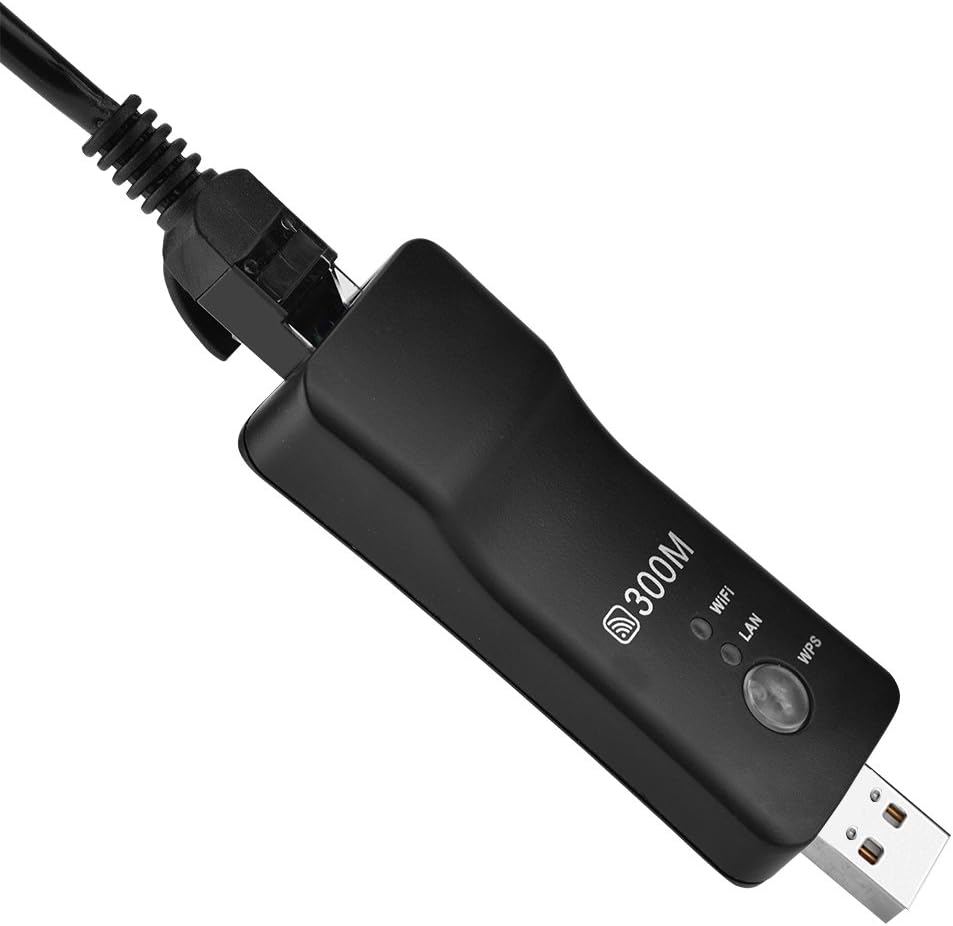 Tosuny 300M Mini WiFi Range Extender, High Speed USB Wireless Repeater WiFi Booster Signal Amplifier for Smart TV