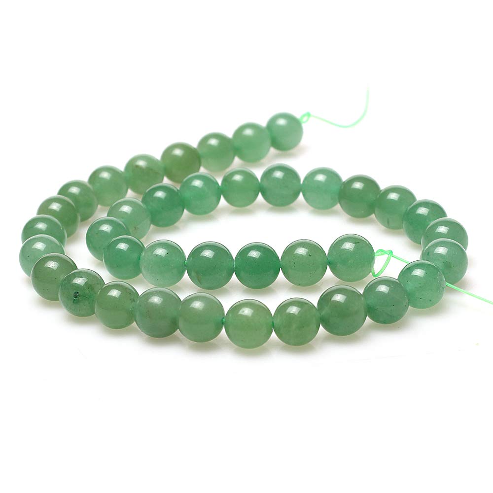MJDCB Natural Stone Beads Green Aventurine Round Loose Beads for Jewelry Making DIY Bracelet Necklace (4mm)