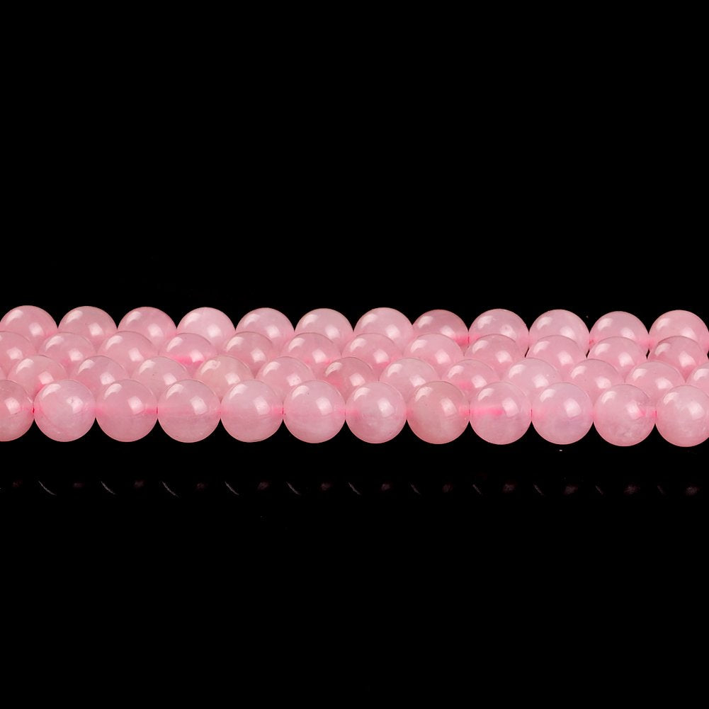 Natural Stone Beads 2mm Rose Quartz Gemstone Round Loose Beads Crystal Energy Stone Healing Power for Jewelry Making DIY,1 Strand 15"