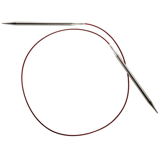 ChiaoGoo Red Lace Circular 32 inch (81cm) Stainless Steel Knitting Needle Size US 17 (12.75mm) 7032-17