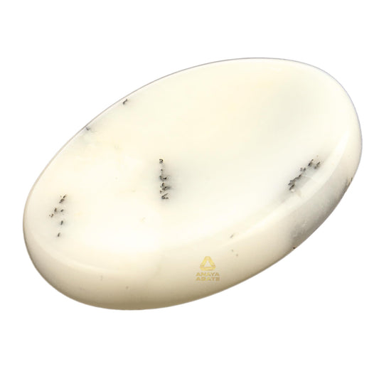 Anaya Agate Dendritic Agate Worry Stones Certified Crystal Thumb Worry Stone for Anguish, Relaxing and Soothing Balance Stones for Meditation, Stress Relief, Crystals and Healing Stones for Men, Women
