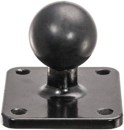 ARKON 4-Hole 25mm (1") 25mm APAMPS38MM Mounts Metal AMPS to Rubber Ball Adapter | Permanent Mount to Flat Surfaces |