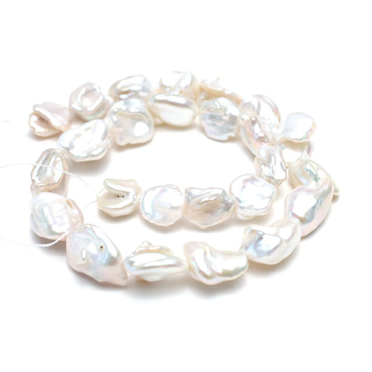 QSLLER Baroque Pearl Beads Irregular Natural Freshwater Cultured Pearl Beads for Jewelry Making Neckalce Craft DIY