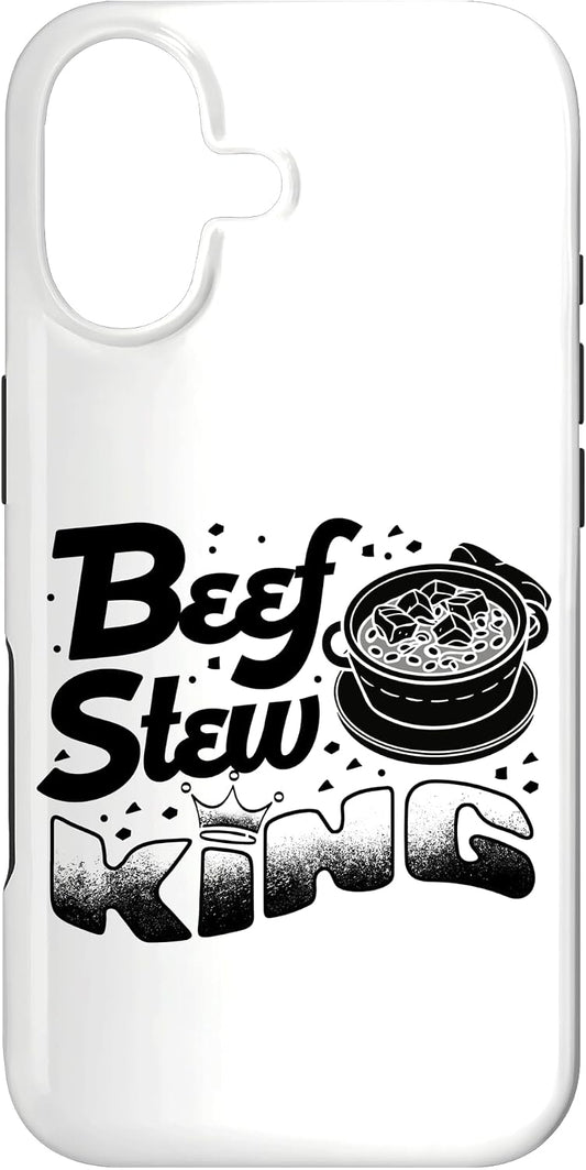 Beef Stew Meat Lover Hearty Comfort Meal Designs 17 Beef Stew King Meat Lover Crown Legend Icon Case for iPhone