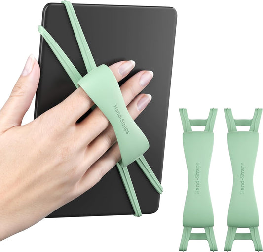 Arctiiro 2 Pack 4.7-8" Comfortable Hand Strap for Kindle and Tablets, Kindle Accessories for Reading in Bed, Secure
