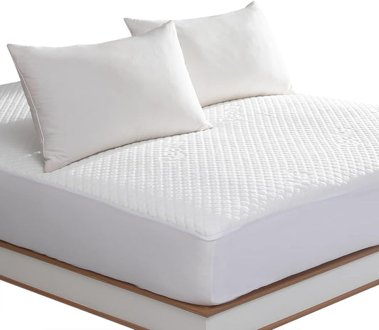 Skiennix King Size Waterproof Mattress Protector - Deep Pocket Fitted Cover for Mattresses Up to 18''
