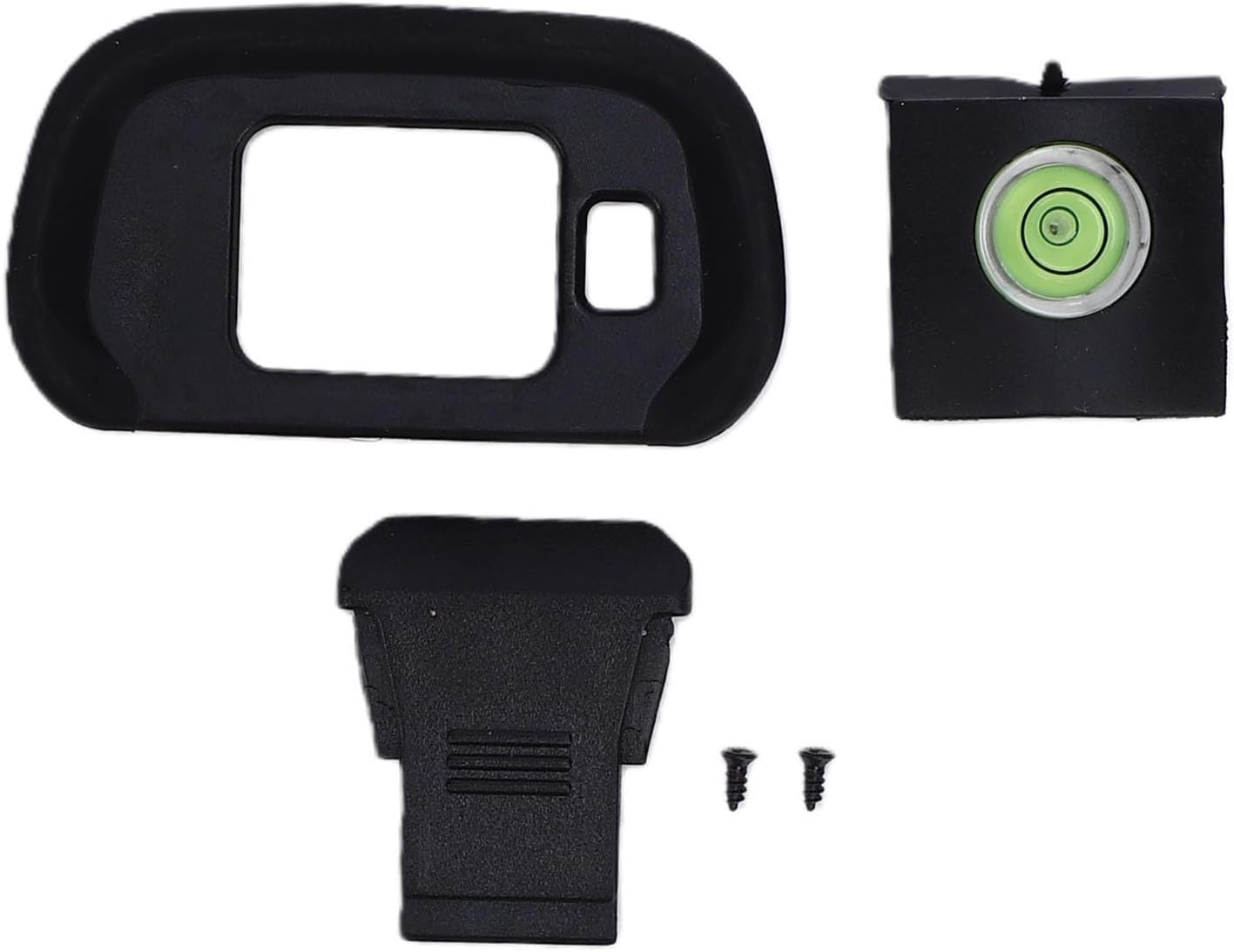 R7 Pomya Bubble Spirit Level & Silicone Eyecup Kit | Soft Viewfinder Cup Hot Shoe Cover for Camera