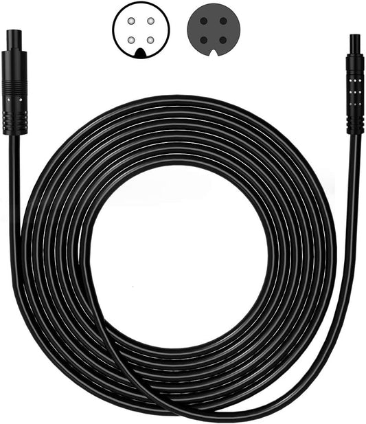 YQMAJIM 4 16.5Ft (4-pin 16.5ft) Pin Dash Cam Rear View Backup Camera Reverse Car Recorder Cable Extension Cord