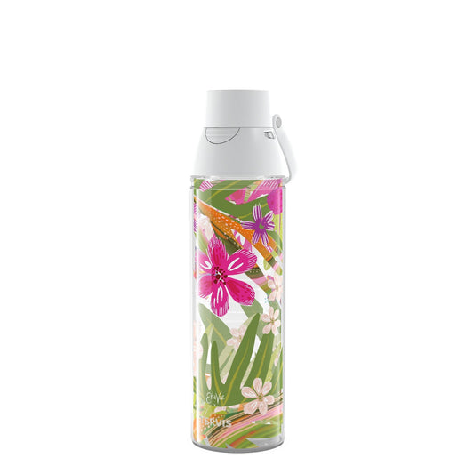 Tervis Etta Vee Garden Glory Made in USA Double Walled Insulated Tumbler Travel Cup Keeps Drinks Cold & Hot, 24oz Venture Lite Water Bottle, Classic