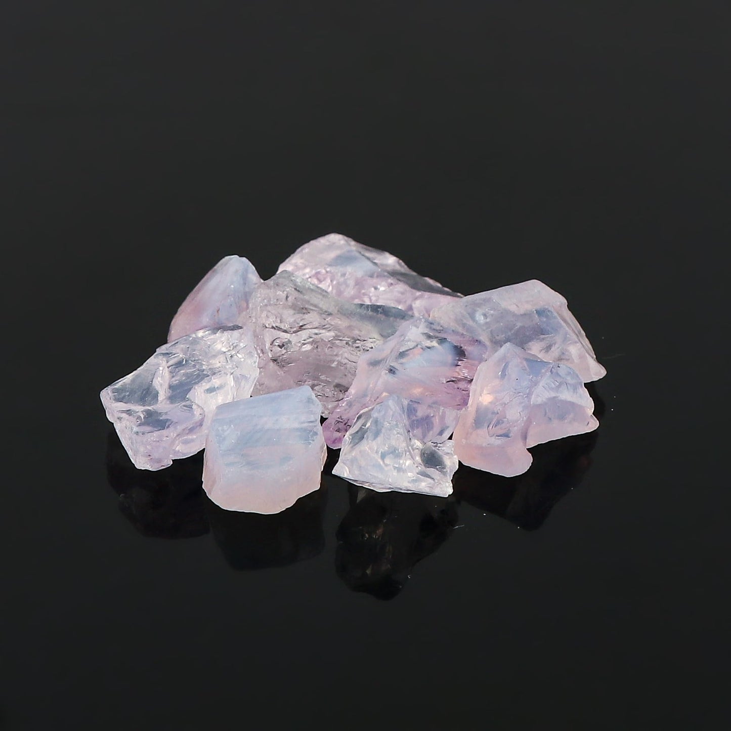 CRYSTALINES 100cts Wholesale Natural Raw Lavender Quartz Gemstone, Untreated Rough Stone, Bulk Loose Supplies-Jewelry Making, Chakra Healing Crystals, Wire Wrapping, Gem Collection, 9-10pcs
