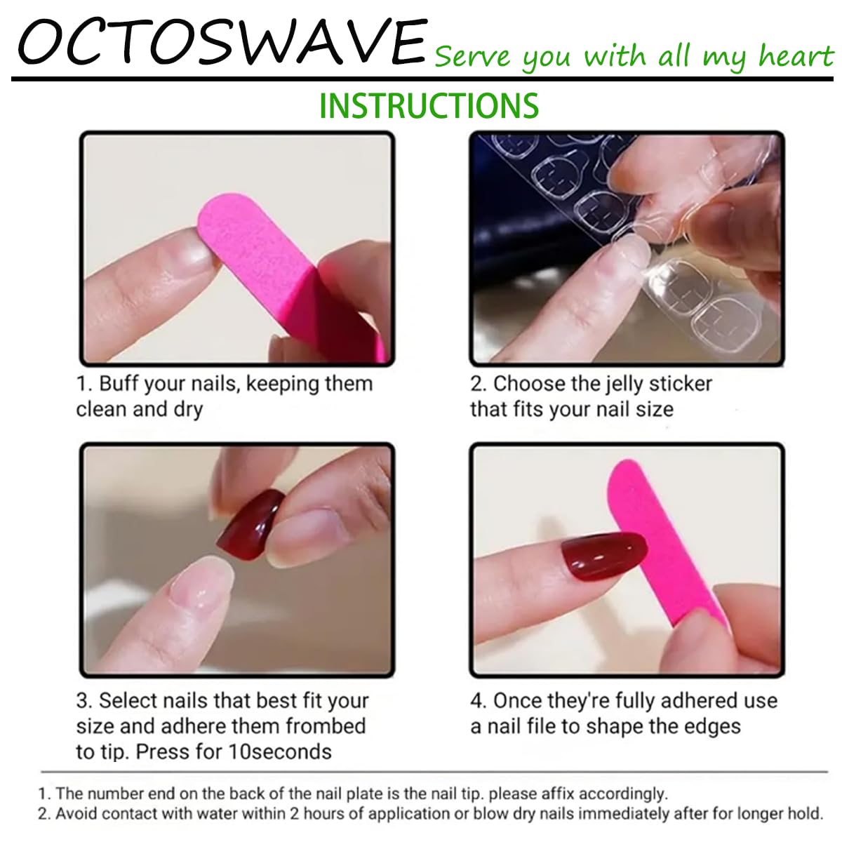 octoswave Press on Nails Medium Square Plaid Fake Nails with 3D Button Ladybug Designs for Women Party Travel 24Pcs