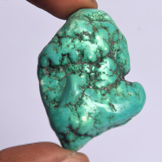 GEMHUB Rough Turquoise Healing Crystal Approximate 256 Ct Untreated Blue Turquoise, Certified Raw Blue Unheated Turquoise, Natural Turquoise Gemstone DP-642
